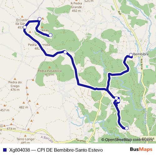 Xg804038 bus Line Map