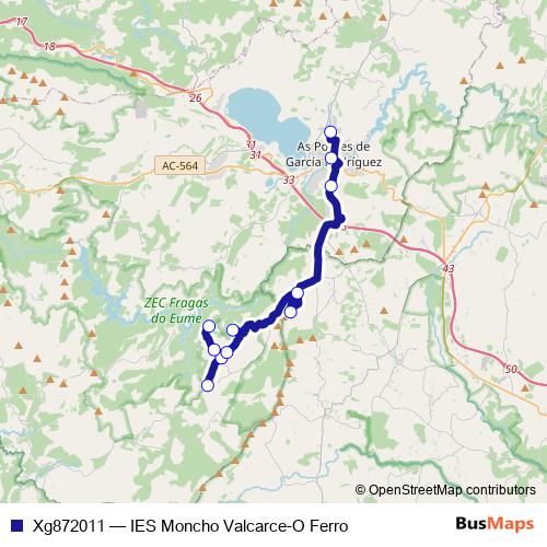 Xg872011 bus Line Map