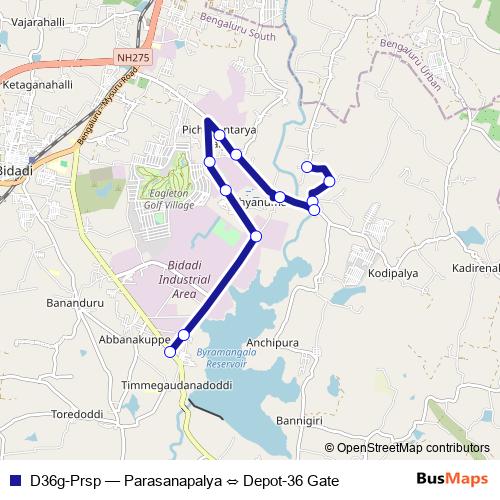 D36g-Prsp bus Line Map