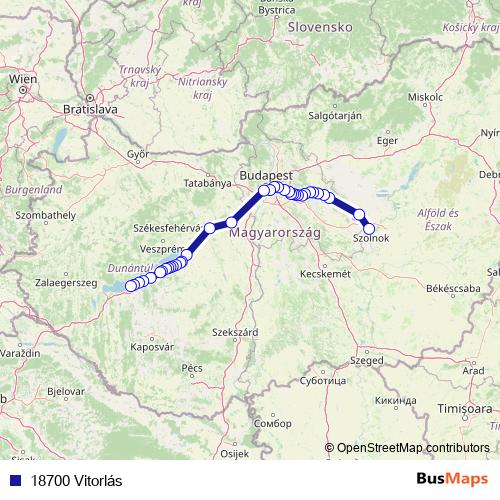 18700 Vitorlás rail Line Map