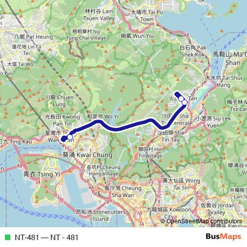 NT-481 bus Line Map