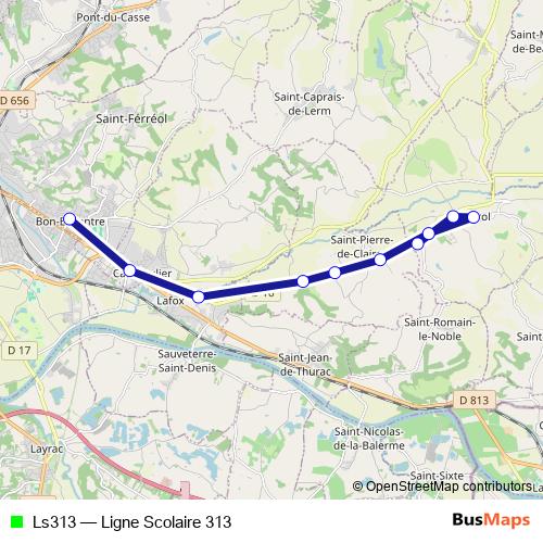Ls313 bus Line Map