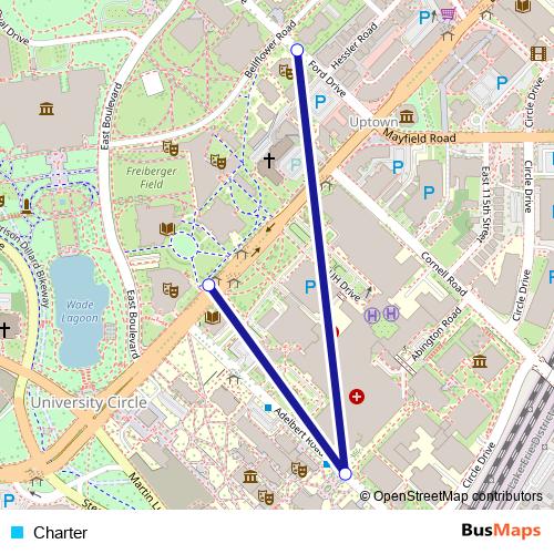 Charter bus Line Map
