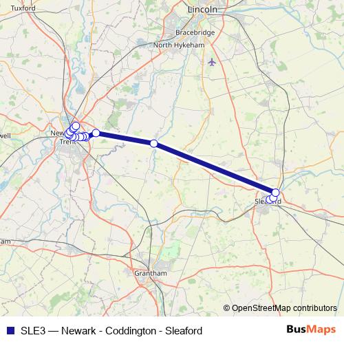 SLE3 bus Line Map