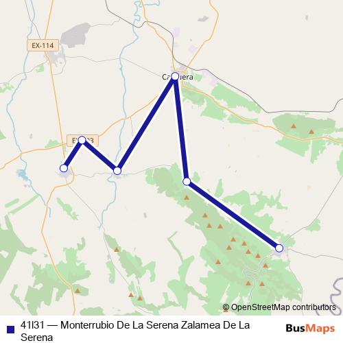 41l31 bus Line Map
