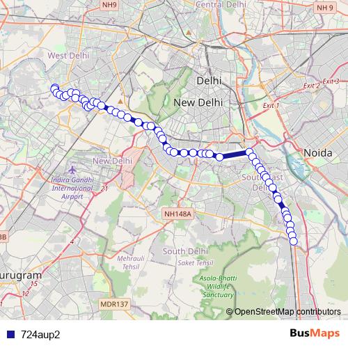 724aup2 bus Line Map