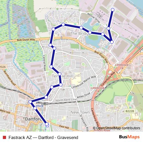 Fastrack AZ bus Line Map