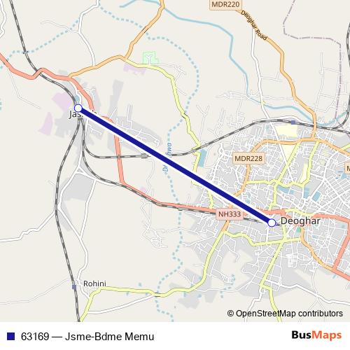 63169 rail Line Map