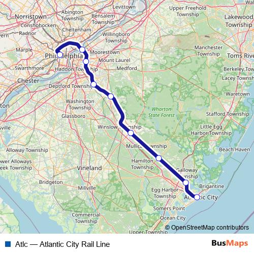 Atlc rail Line Map
