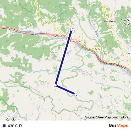 430 C R bus Line Map