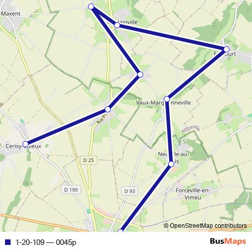 1-20-109 bus Line Map