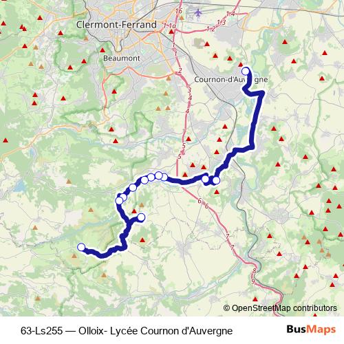 63-Ls255 bus Line Map