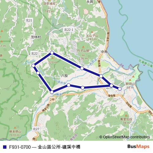 F931-0700 bus Line Map