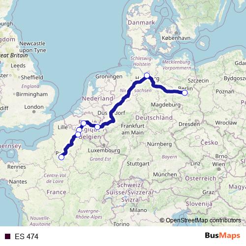 ES 474 rail Line Map