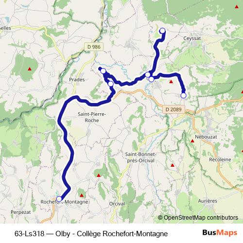 63-Ls318 bus Line Map