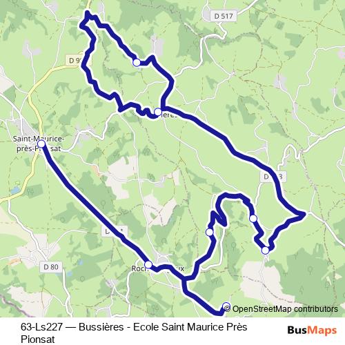 63-Ls227 bus Line Map