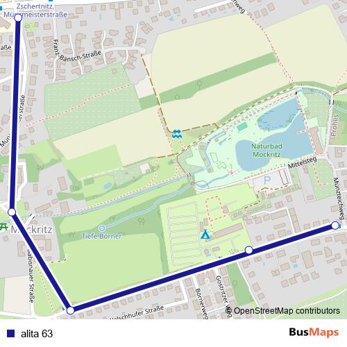 alita 63 bus Line Map