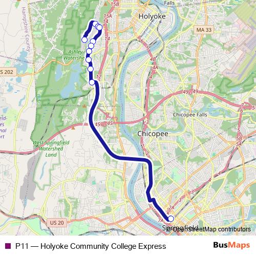 P11 bus Line Map