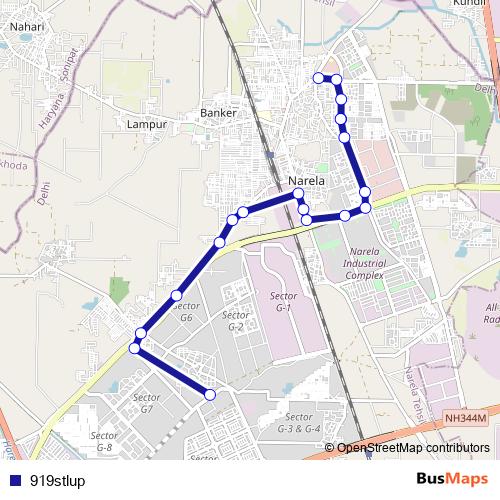 919stlup bus Line Map
