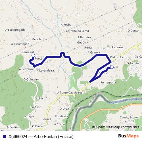 Xg666024 bus Line Map