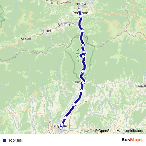 R 2088 rail Line Map