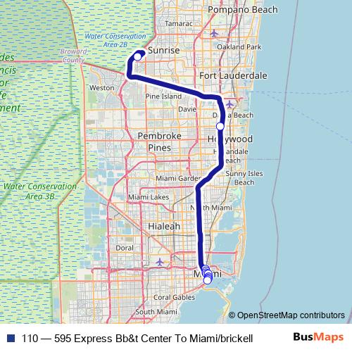110 bus Line Map