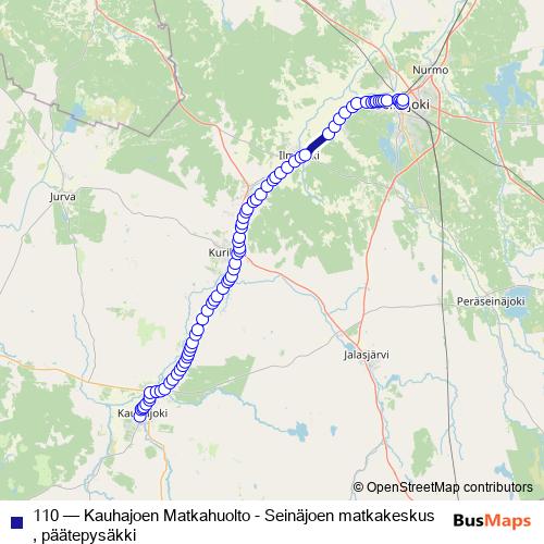 110 bus Line Map