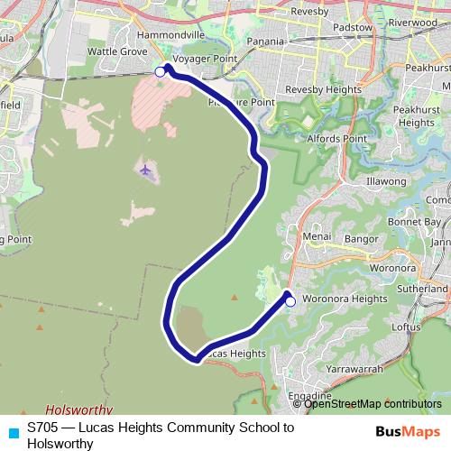 S705 bus Line Map