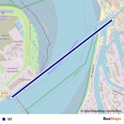 Wf ferry Line Map