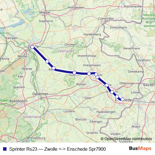 Sprinter Rs23 rail Line Map