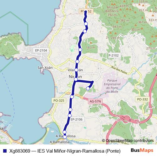 Xg883069 bus Line Map