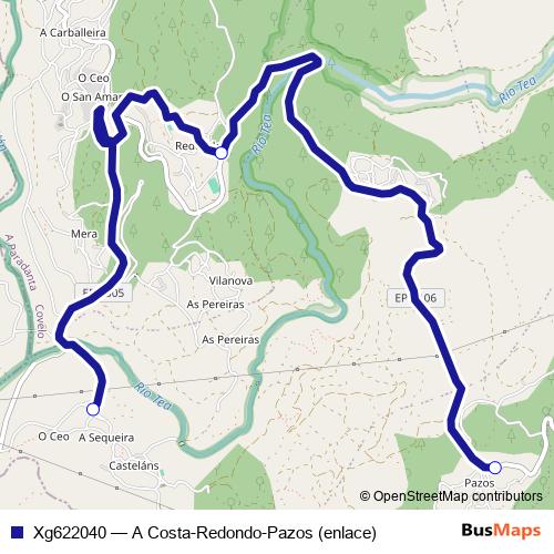 Xg622040 bus Line Map