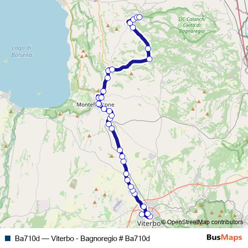Ba710d bus Line Map