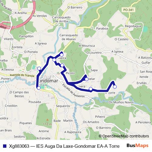 Xg883063 bus Line Map