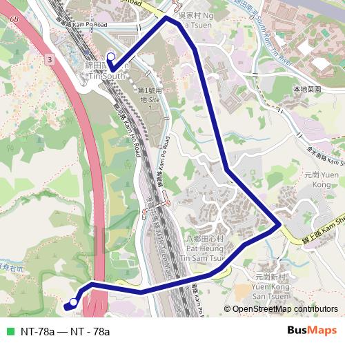 NT-78a bus Line Map