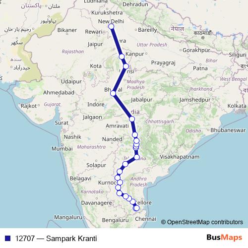 12707 rail Line Map