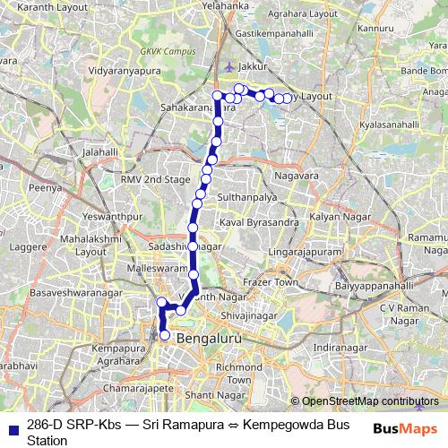 286-D SRP-Kbs bus Line Map