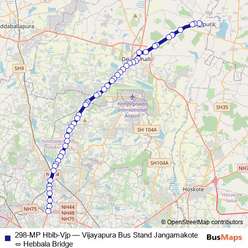 298-MP Hblb-Vjp bus Line Map
