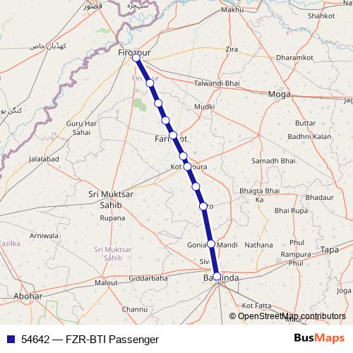 54642 rail Line Map