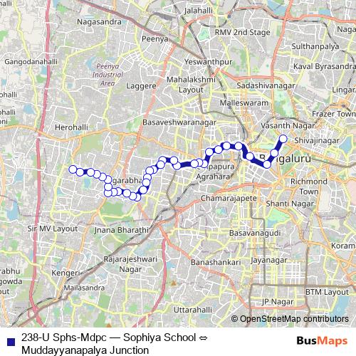 238-U Sphs-Mdpc bus Line Map