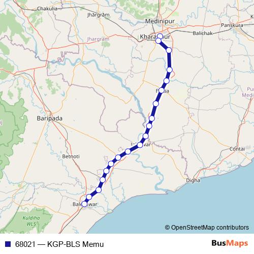 68021 rail Line Map