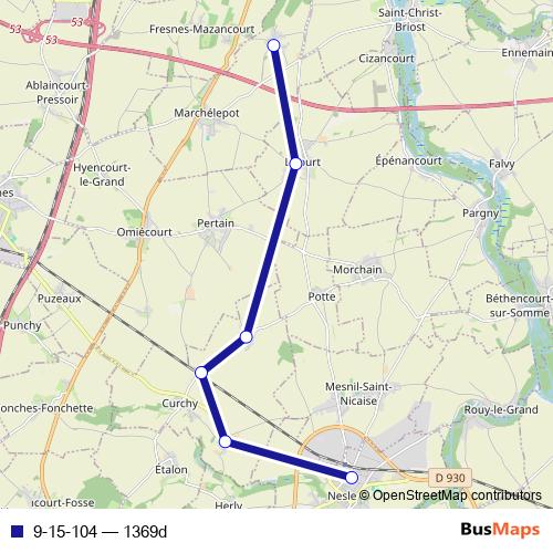 9-15-104 bus Line Map