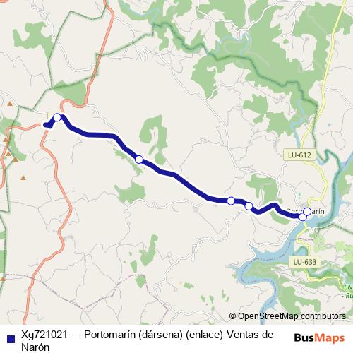 Xg721021 bus Line Map