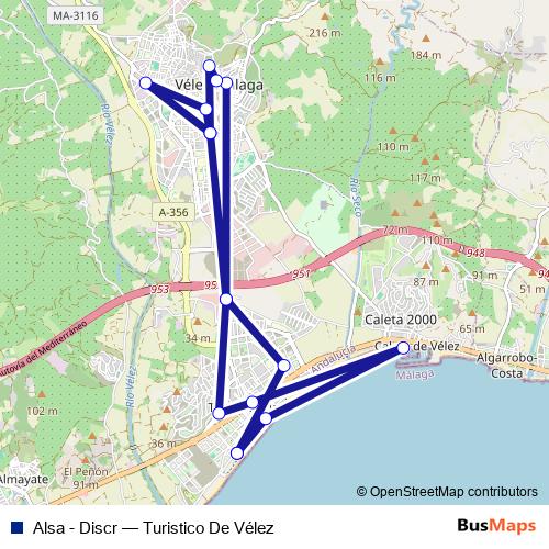 Alsa - Discr bus Line Map