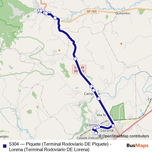 5304 bus Line Map