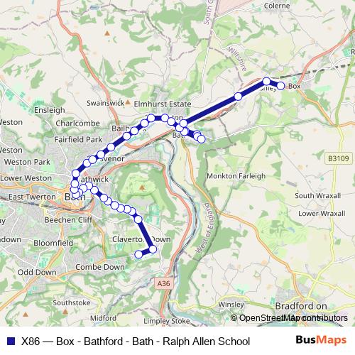 X86 bus Line Map