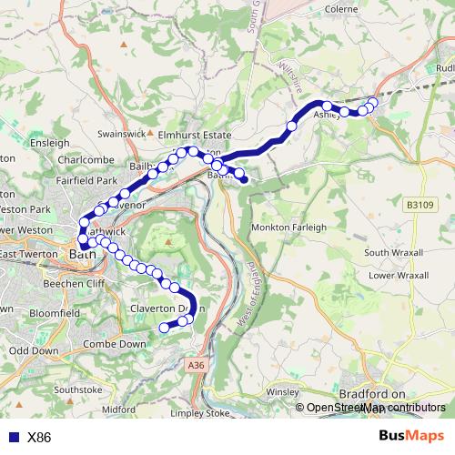 X86 bus Line Map