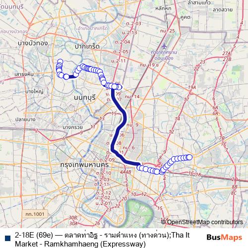 2-18E (69e) bus Line Map