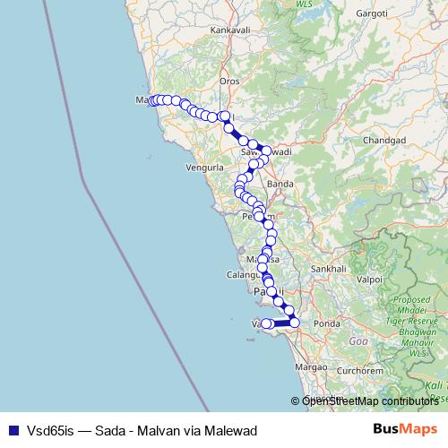 Vsd65is bus Line Map