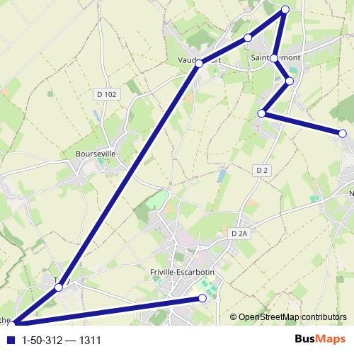 1-50-312 bus Line Map